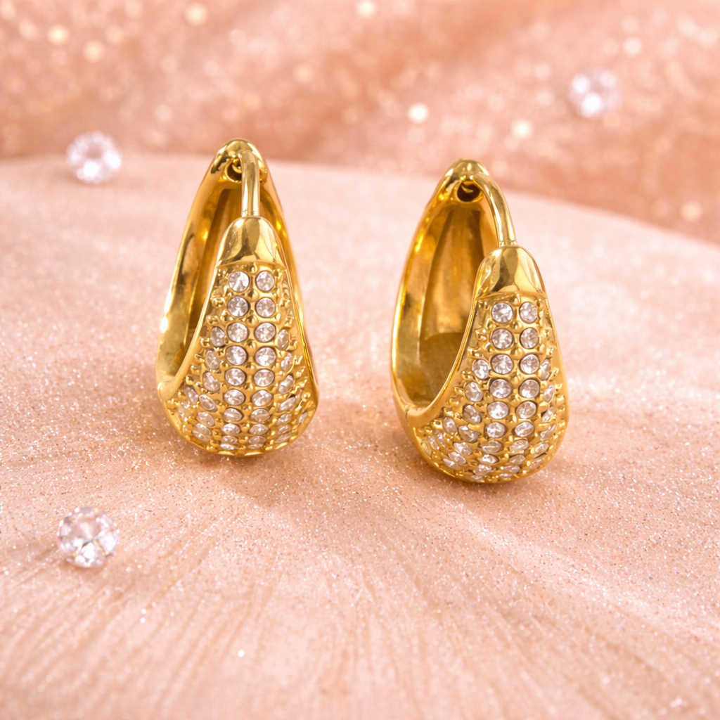 Boucle d’oreille créoles Sélis - Doré