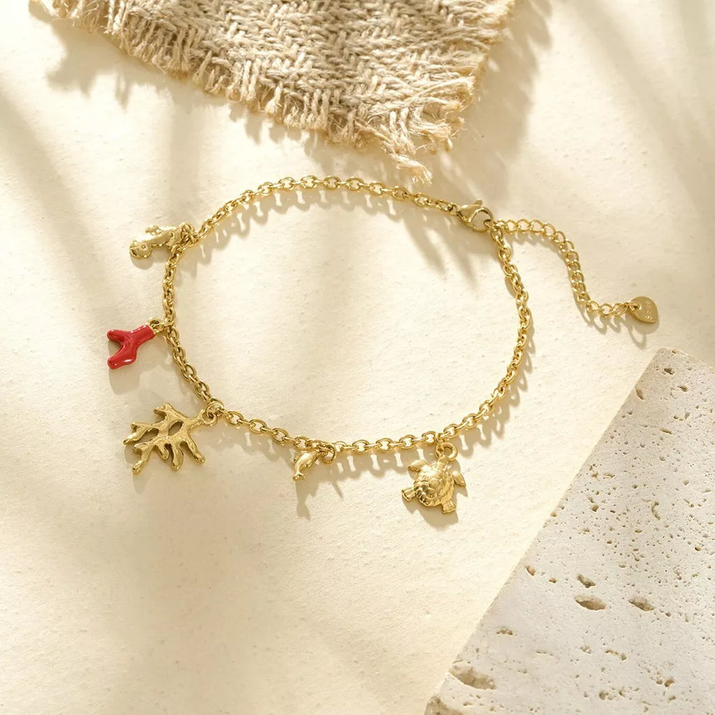 Bracelet cheville Corelya - Doré