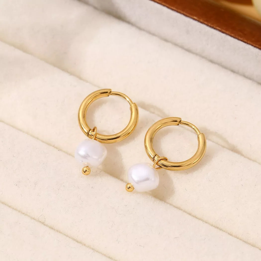 Boucle d’oreille mini créoles Nélia - Doré