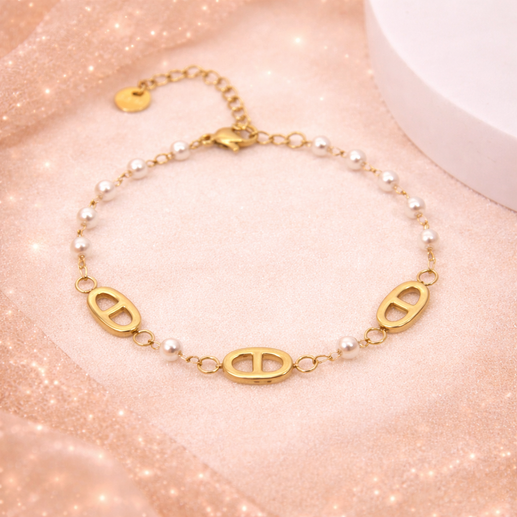 Bracelet Perlia - Doré