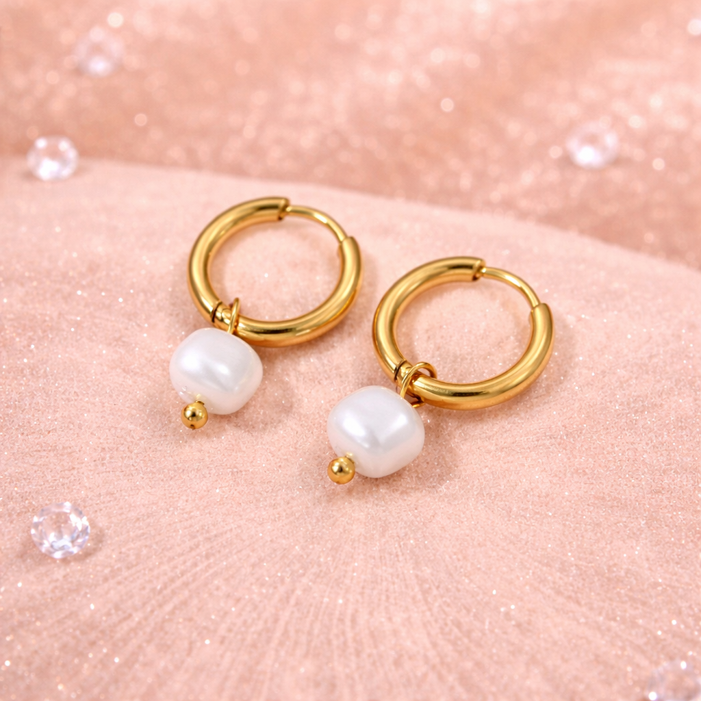 Boucle d’oreille mini créoles Nélia - Doré