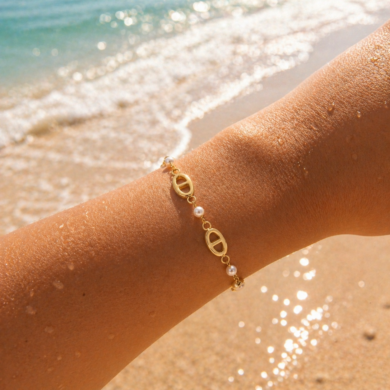 Bracelet Perlia - Doré