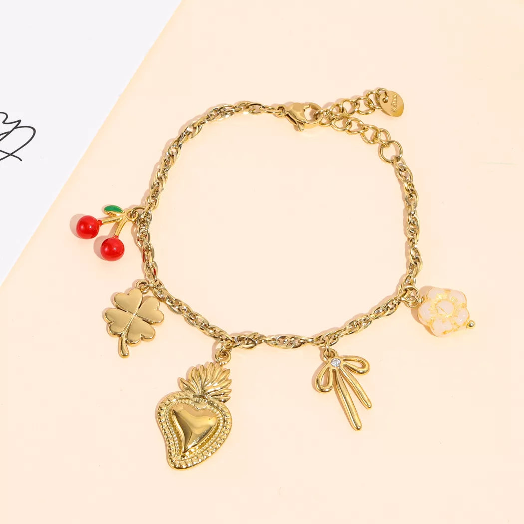 Bracelet breloque Soléria - Doré