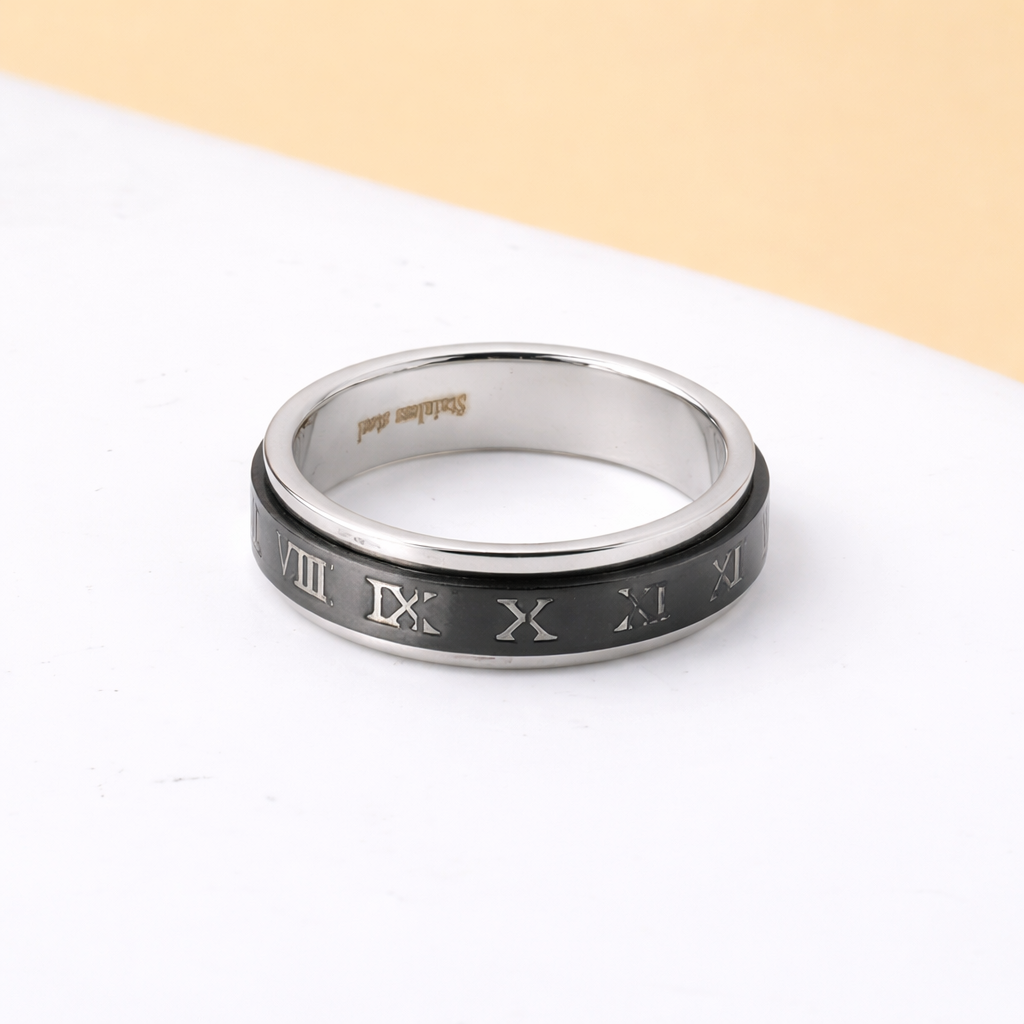 Bague homme rotatif romains Noctis