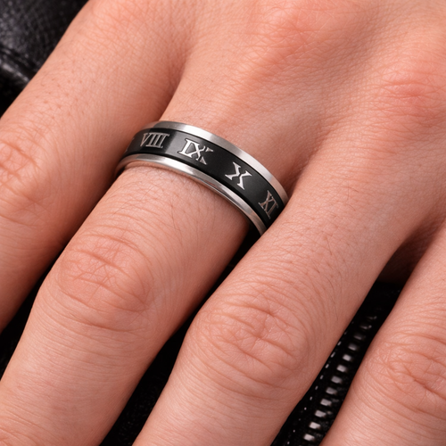 Bague homme rotatif romains Noctis