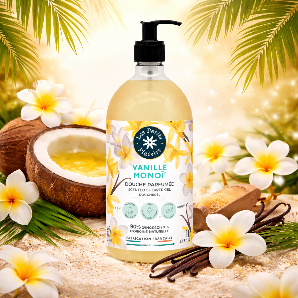 Gel douche vanille monoï ( 1 Litre )