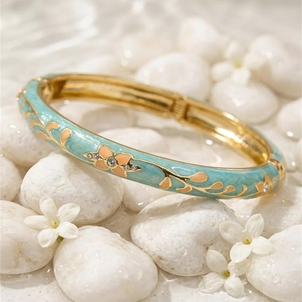 Bracelet jonc thaïlandais Miya - Doré