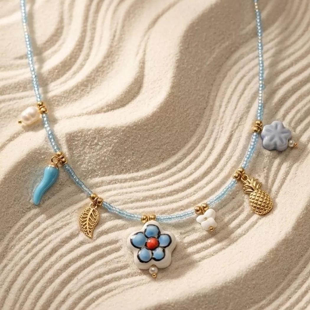 Collier perle Kohina - Doré