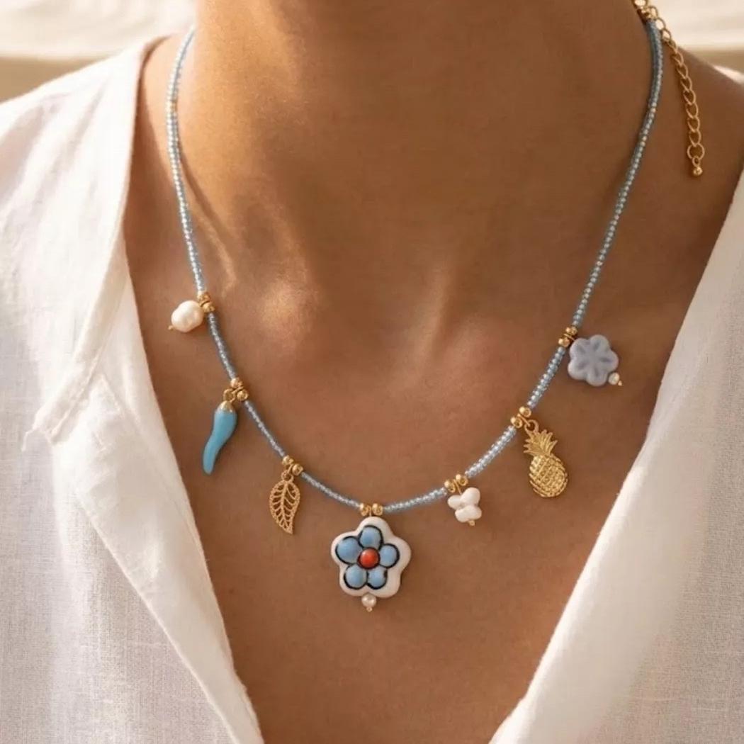 Collier perle Kohina - Doré