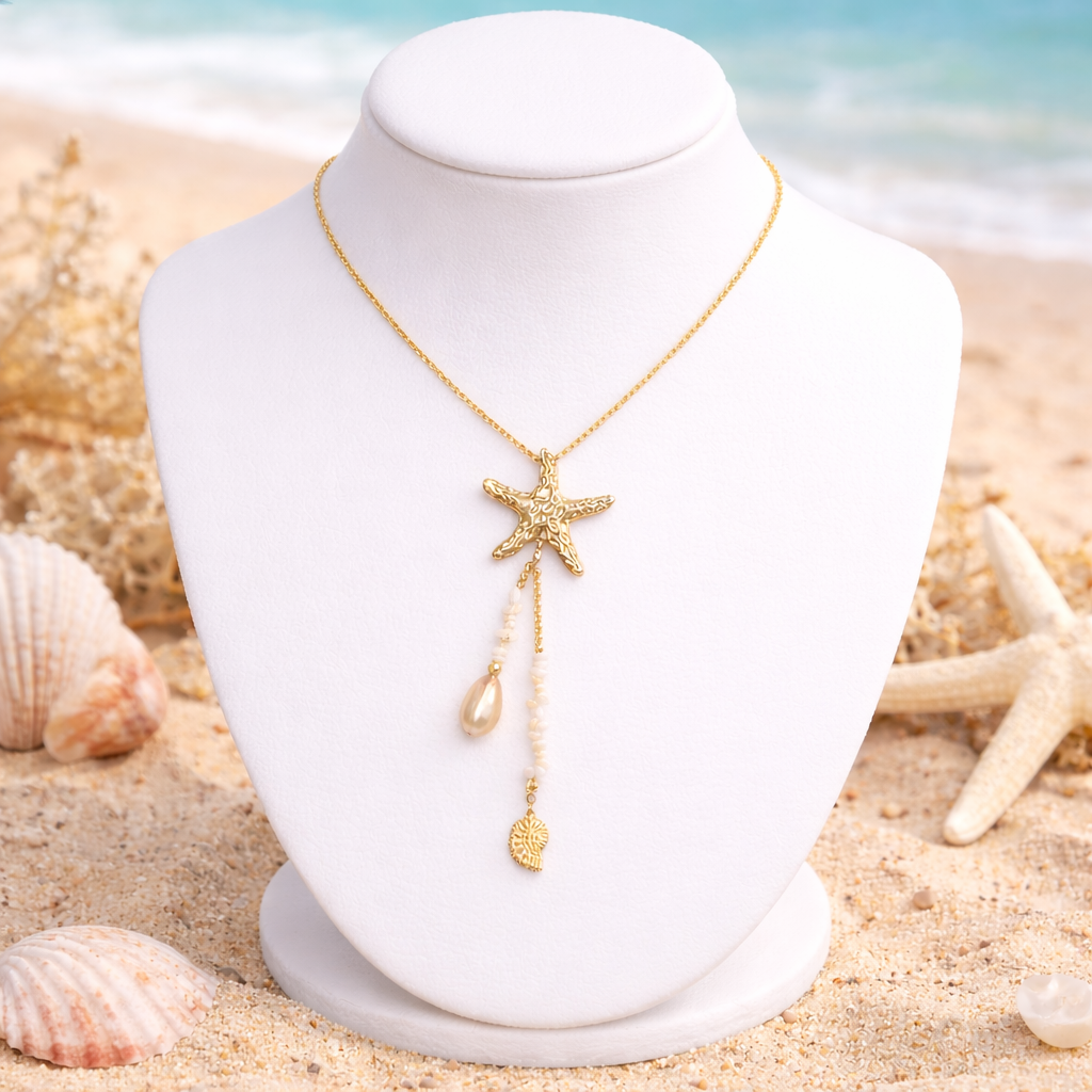 Collier sautoir Océlys - Doré