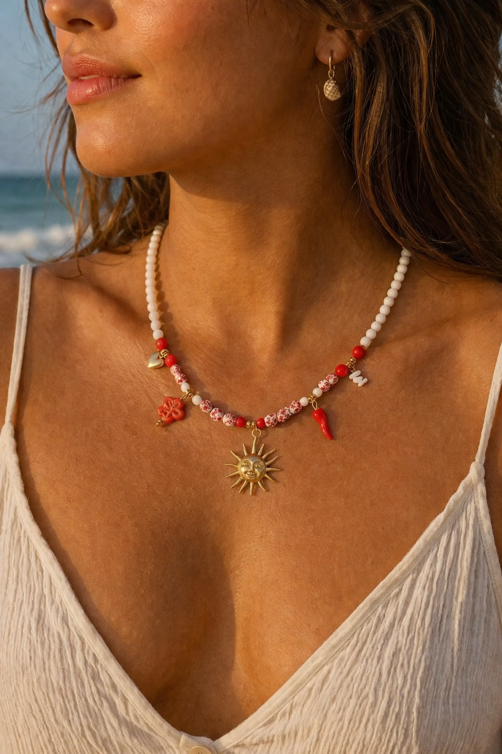 Collier perle Solélya - Doré