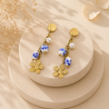 Boucle d’oreille porcelaine isélia - Doré