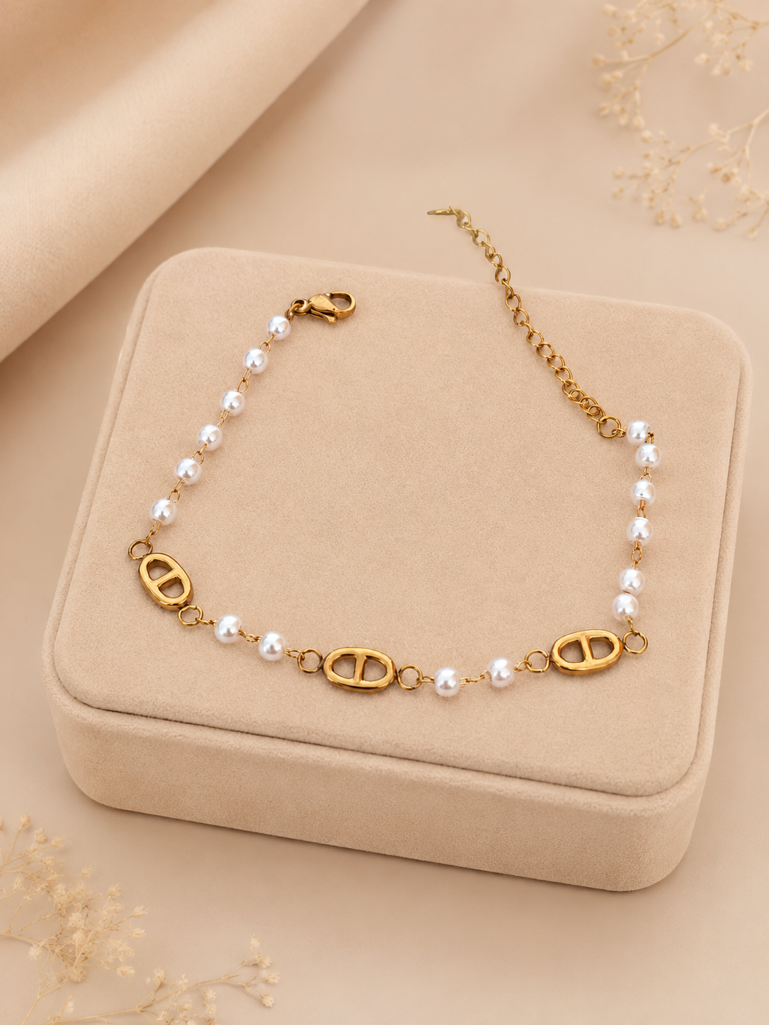 Bracelet Perlia - Doré